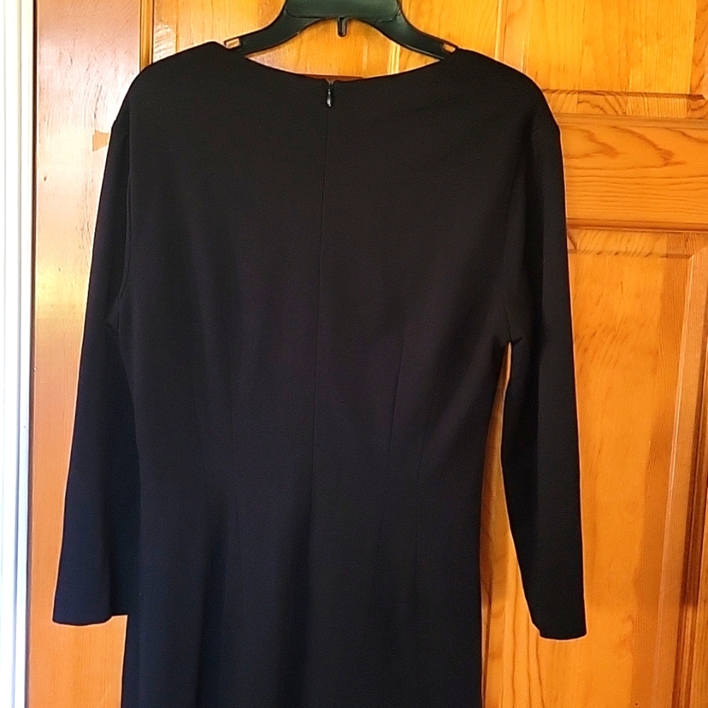 ESCADA Gathered Front 3/4 Sleeve Dress Size 42 US 8-10 - Picture 7 of 7